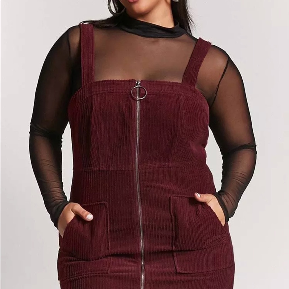 Forever 21 Corduroy Overall Dress